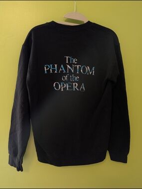 The Phantom of the Opera Black Graphic Sweatshirt